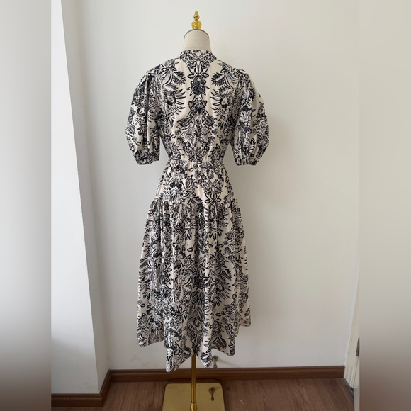 Ulla Johnson Harriet Puff Sleeve Midi Dress - Picture 6 of 13